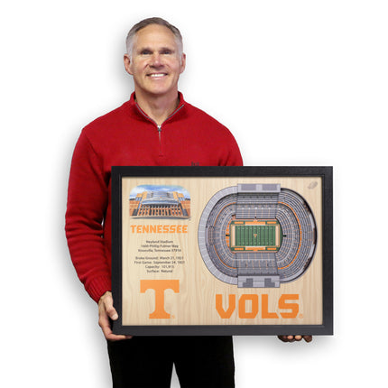 Tennessee Volunteers 25-Layer StadiumViews 3D Wall Art