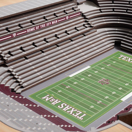 Texas A&M  Aggies 25-Layer StadiumViews 3D Wall Art