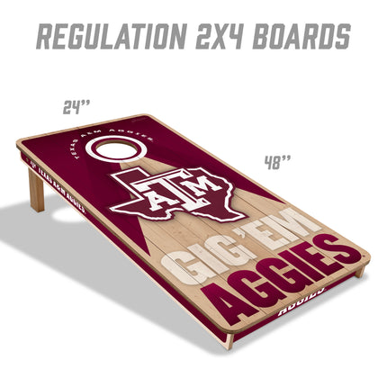 Texas A&M Aggies 2x4 Slogan Series Cornhole Boards
