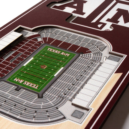 Texas A&M Aggies 3D Stadium 6x19 Banners