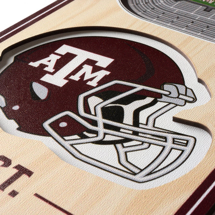 Texas A&M Aggies 3D Stadium 6x19 Banners