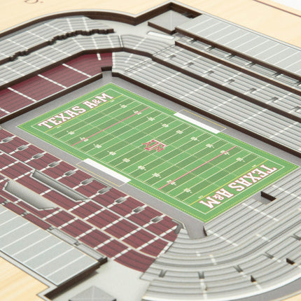Texas A&M Aggies 5-Layer 3D StadiumView Wall Art