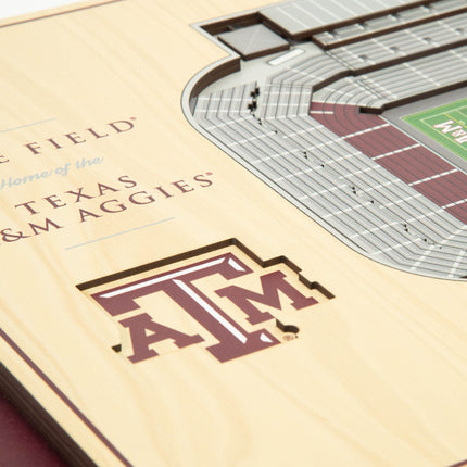 Texas A&M Aggies 5-Layer 3D StadiumView Wall Art