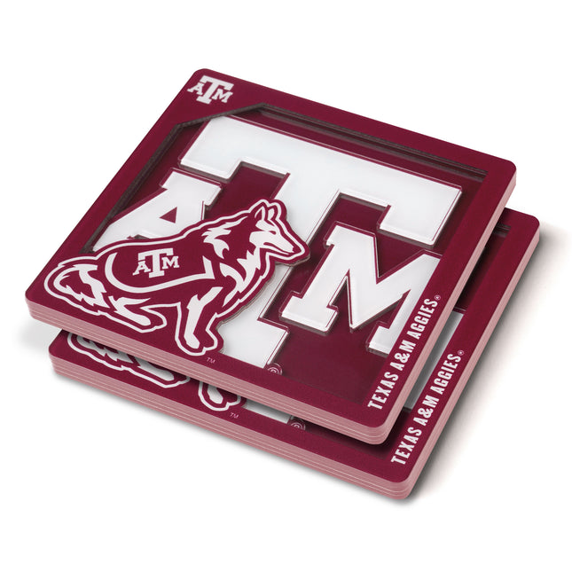 Texas A&M Aggies 3D Logo Series Coasters