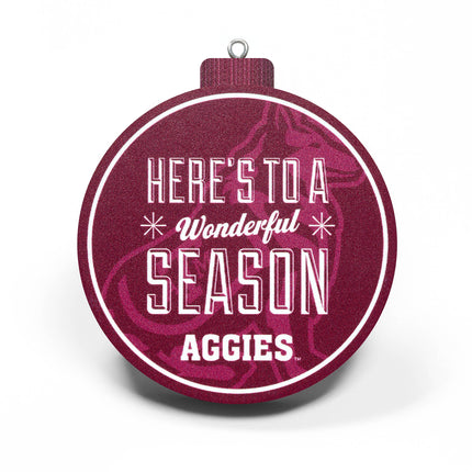 Texas A&M Aggies 3D Logo Series Ornament