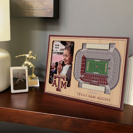 Texas A&M Aggies 3D StadiumView Picture Frame