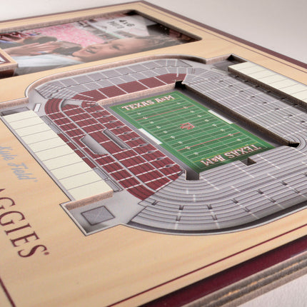 Texas A&M Aggies 3D StadiumView Picture Frame