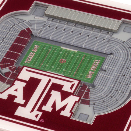 Texas A&M Aggies 3D Stadium View Coasters