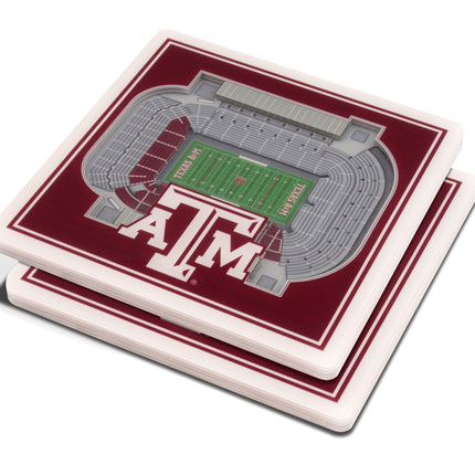 Texas A&M Aggies 3D Stadium View Coasters