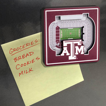 Texas A&M Aggies 3D StadiumView Magnets