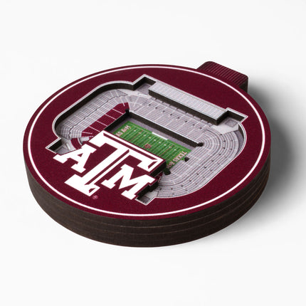 Texas A&M Aggies 3D StadiumView Ornaments