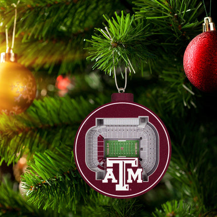 Texas A&M Aggies 3D StadiumView Ornaments