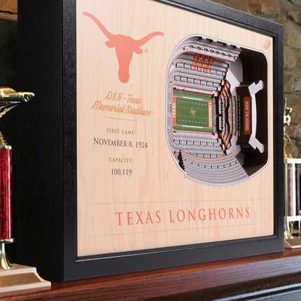 Texas Longhorns 25-Layer StadiumViews 3D Wall Art