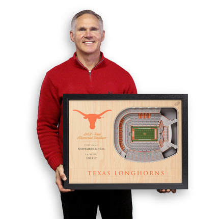 Texas Longhorns 25-Layer StadiumViews 3D Wall Art