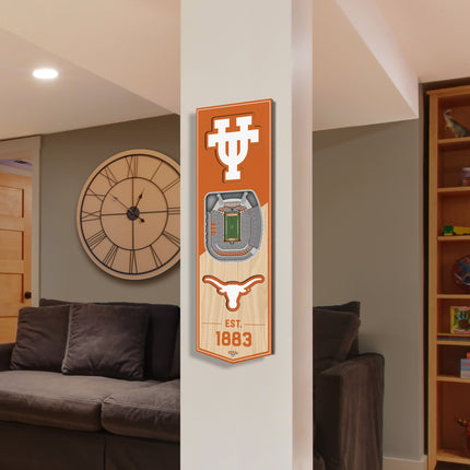 Texas Longhorns 3D Stadium 6x19 Banners