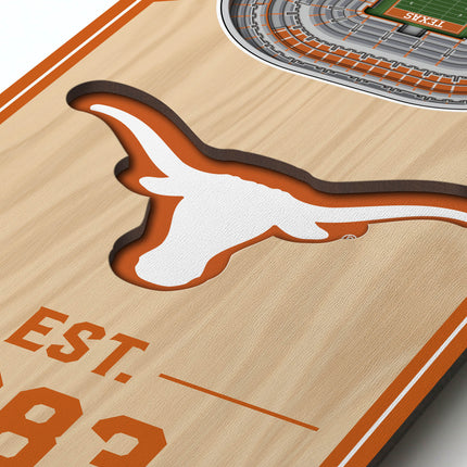Texas Longhorns 3D Stadium 6x19 Banners