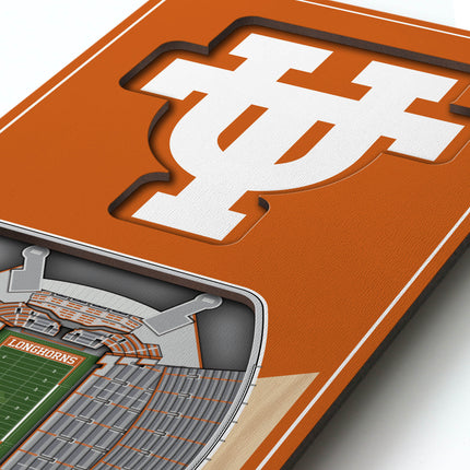 Texas Longhorns 3D Stadium 6x19 Banners