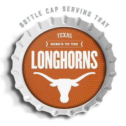 Texas Longhorns Bottle Cap Serving Tray