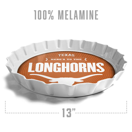 Texas Longhorns Bottle Cap Serving Tray