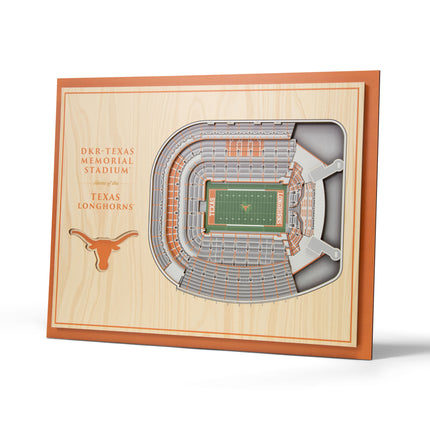 Texas Longhorns 5-Layer 3D StadiumView Wall Art