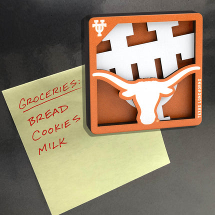 Texas Longhorns 3D Logo Series Magnet