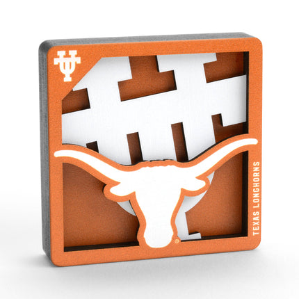 Texas Longhorns 3D Logo Series Magnet