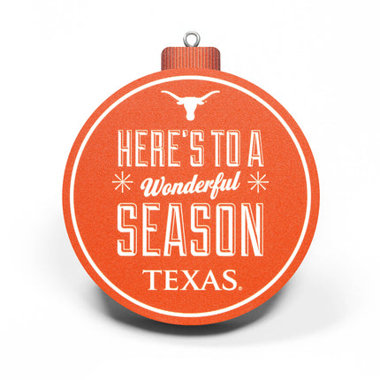 Texas Longhorns 3D Logo Series Ornament