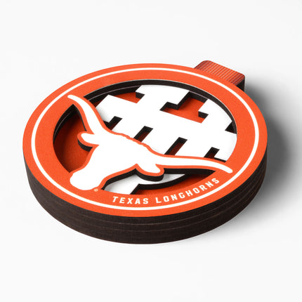 Texas Longhorns 3D Logo Series Ornament