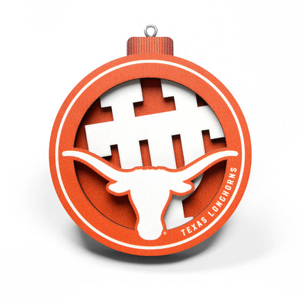 Texas Longhorns 3D Logo Series Ornament