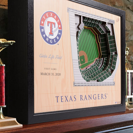 Texas Rangers 25 Layer Stadium Art