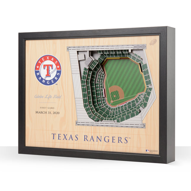 Texas Rangers 25 Layer Stadium Art