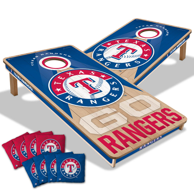 Texas Rangers 2x4 Slogan Series Cornhole Boards