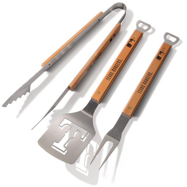 Texas Rangers Classic Series 3-Piece BBQ Set