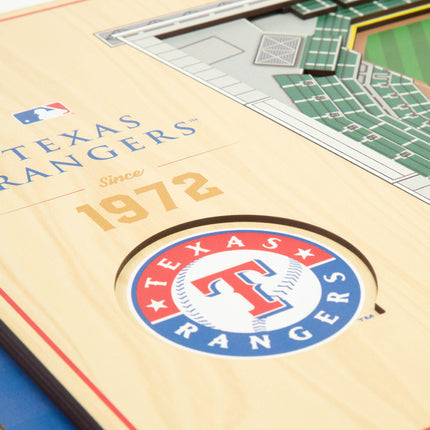 Texas Rangers 5-Layer 3D StadiumView Wall Art