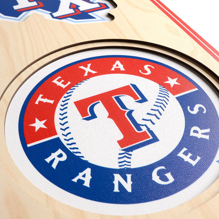 Texas Rangers 8x32 3D Stadium Banner