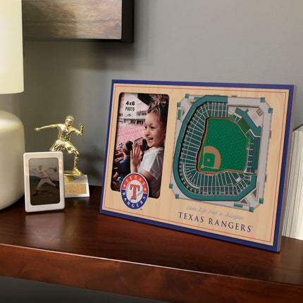 Texas Rangers 3D StadiumView Picture Frame