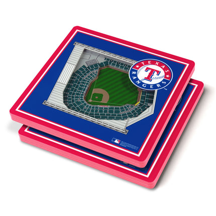 Texas Rangers 3D Stadium View Coasters