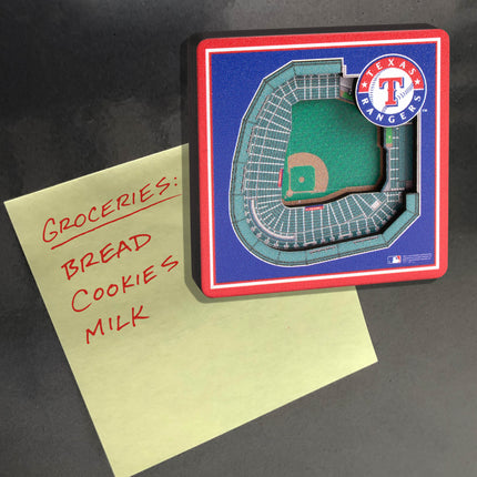Texas Rangers 3D StadiumView Magnets