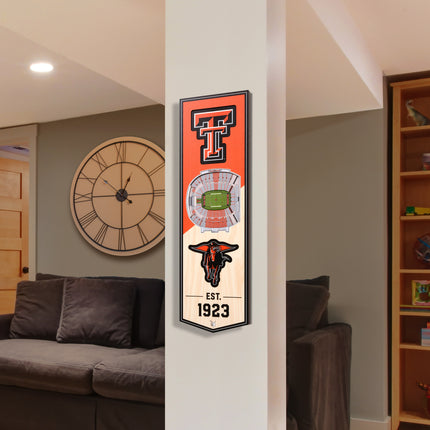 Texas Tech Red Raiders 3D Stadium 6x19 Banners