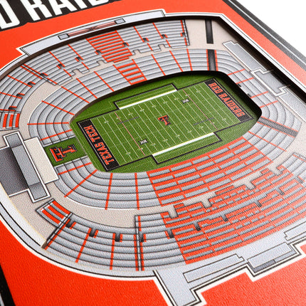 Texas Tech Red Raiders 8x32 3D Stadium Banner
