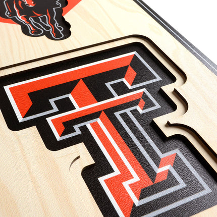 Texas Tech Red Raiders 8x32 3D Stadium Banner