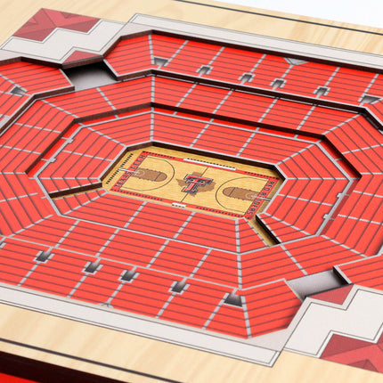 Texas Tech Red Raiders 5-Layer 3D StadiumView Wall Art