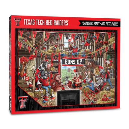 Texas Tech Red Raiders Barnyard Fans Puzzle - 500 PC
