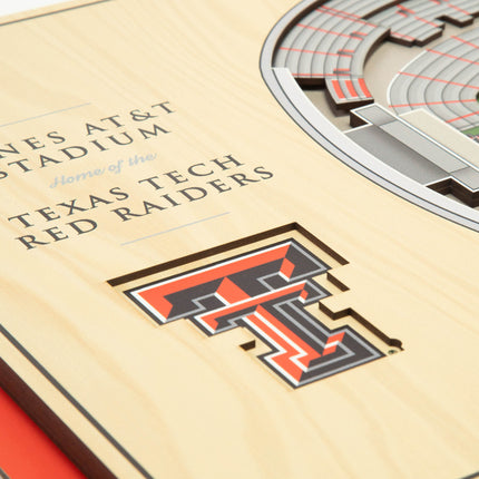 Texas Tech Red Raiders 5-Layer 3D StadiumView Wall Art