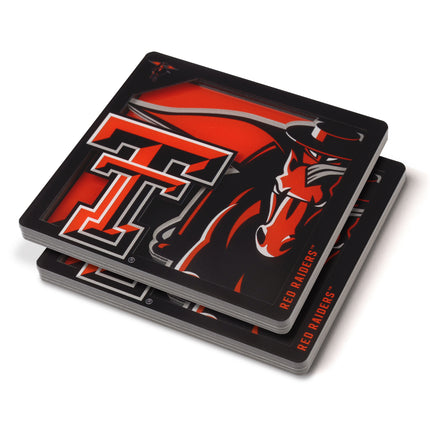 Texas Tech Red Raiders 3D Logo Series Coasters