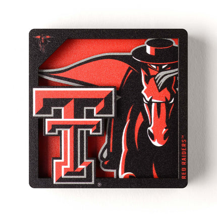 Texas Tech Red Raiders 3D Logo Series Magnet