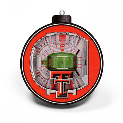 Texas Tech Red Raiders 3D StadiumView Ornaments