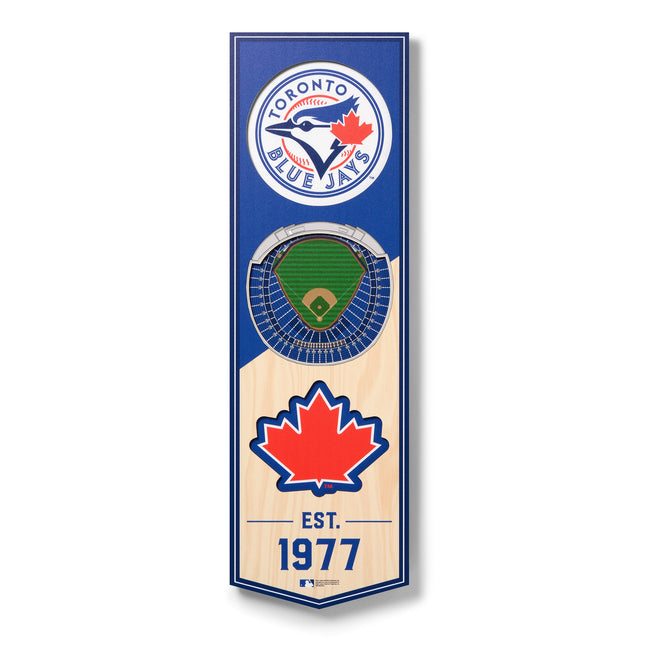 Toronto Blue Jays 3D Stadium 6x19 Banners