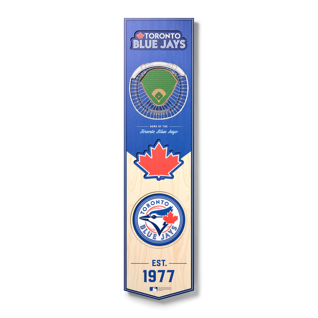 Toronto Blue Jays 8x32 3D Stadium Banner