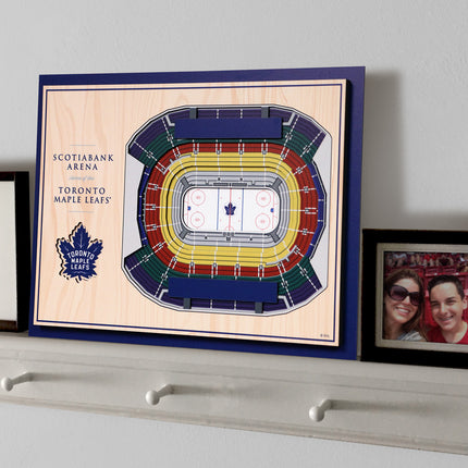Toronto Maple Leafs 5-Layer 3D StadiumView Wall Art